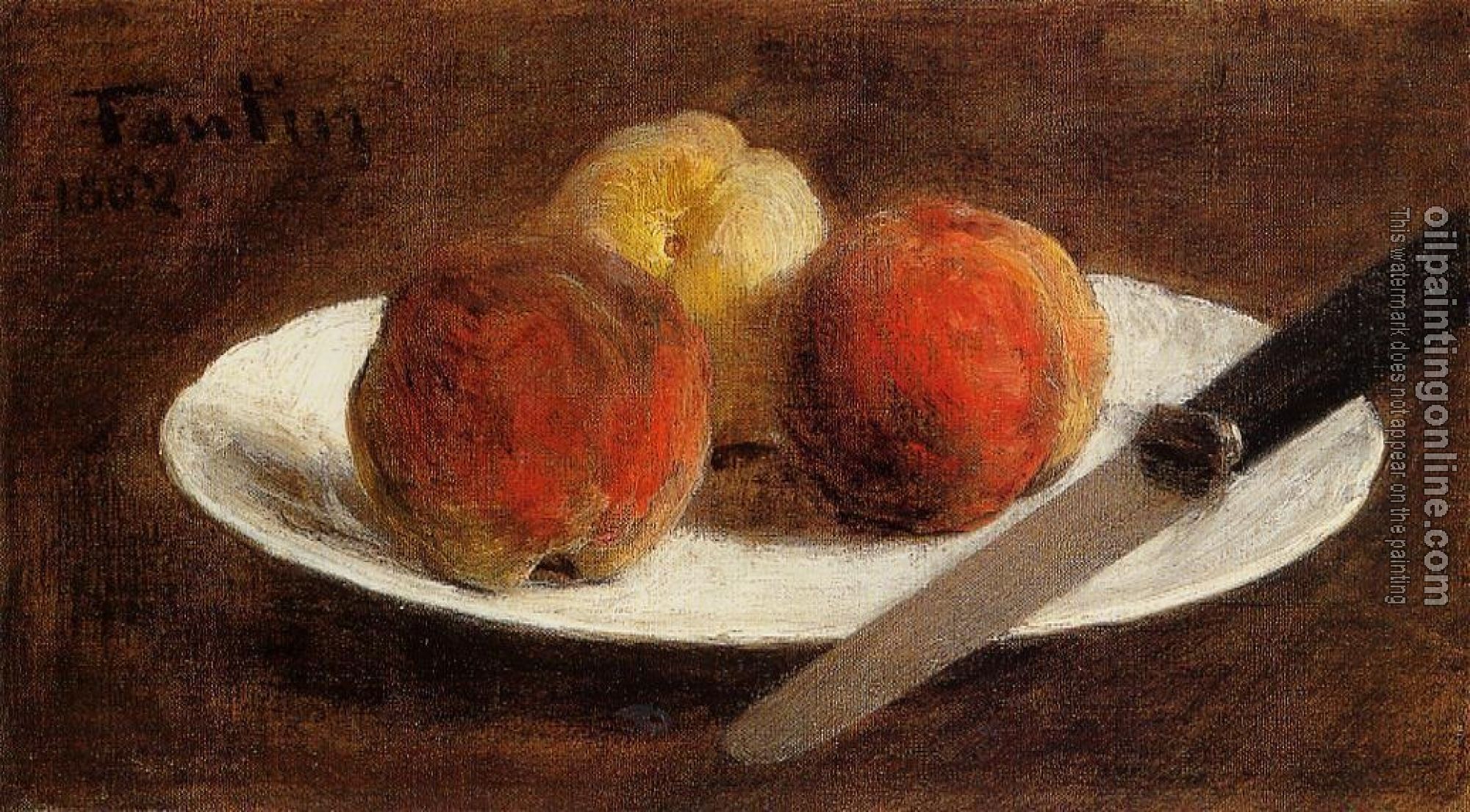 Fantin-Latour, Henri - Plate of Peaches